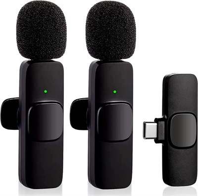 Беспроводной петличный микрофон VMKLY для телефонов Type-C — беспроводной микрофон Plug-Play с двумя микрофонами для телефонов Android с USB-C. Видеозапись — интервью — видеоблог — автоматическая синхронизация и шумоподавление — 2.4G 1000007876 - фото 531534