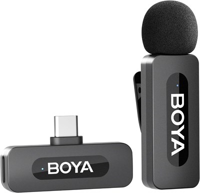 Беспроводной петличный микрофон BOYA для смартфонов и ноутбуков на базе Android — всенаправленный конденсаторный микрофон USB C для записи видео, интервью, подкастов, видеоблогов и прямой трансляции на YouTube 1000007886 - фото 531589