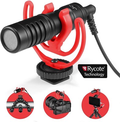 JOBY JB01643-BWW Мобильный компактный накамерный микрофон Wavo с креплением Rycote Shock, ветрозащитным экраном Deadcat для смартфонов, CSC, видеокамер, видеоблогов, YouTube и мобильных создателей контента 1000007916 - фото 531726