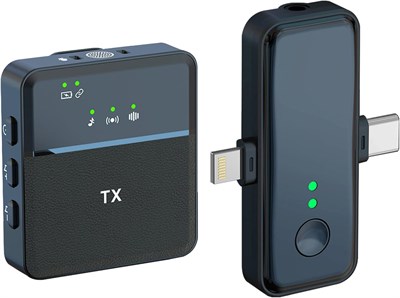 Беспроводной петличный микрофон Broodio для iPhone, iPad, Android, шумоподавление, 12 часов автономной работы, беспроводной петличный микрофон для записи видео, прямых трансляций, YouTube, Facebook, видеоблогов 1000007924 - фото 531771