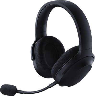Беспроводная игровая и мобильная гарнитура Razer Barracuda X (ПК, PlayStation, Switch, Android, iOS): модель 2022 года — беспроводная связь 2,4 ГГц + Bluetooth — лёгкая (250 г) — динамики 40 мм — аккумулятор на 50 часов — чёрный 1000005203 - фото 532146