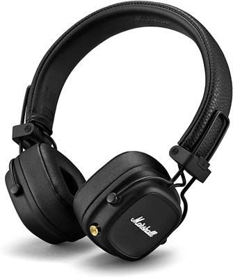 Наушники Marshall Major IV Bluetooth — складные беспроводные наушники Bluetooth с 80 часами воспроизведения — черные 1000008018 - фото 532196
