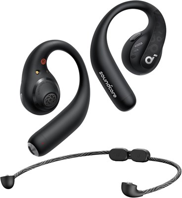 Открытые наушники Soundcore от Anker AeroFit Pro: ультракомфорт, надежная посадка, эргономичный дизайн, насыщенный звук с LDAC, Bluetooth 5.3, водонепроницаемость IPX5, 46 часов воспроизведения 1000008054 - фото 532378