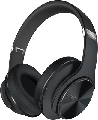 Наушники DOQAUS Bluetooth, полноразмерные, 90 часов воспроизведения, беспроводные наушники с 3 режимами эквалайзера, складные Hi-Fi стереонаушники с басами, мягкие полноразмерные наушники, проводное подключение, встроенный микрофон для телефона/ПК (черный 1000008065 - фото 532433