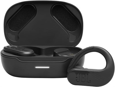 Активные беспроводные наушники JBL Endurance Peak 3 с защитой от пыли и воды, звук JBL Pure Bass, время работы от аккумулятора 50 часов, функции Ambient Aware и Talk Thru, технология 4 микрофонов, конструкция Powerhook — черный, JBLENDURPEAK3BLK 1000008096 - фото 532603