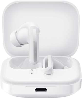 Беспроводные наушники Xiaomi Redmi Buds 5, Bluetooth 5.3, активное шумоподавление 46 дБ, аккумулятор до 40 ч, динамический драйвер, водонепроницаемость 5 АТМ — белые 1000008100 - фото 532624
