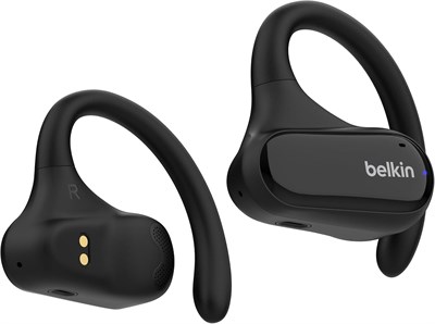 Беспроводные наушники Belkin SoundForm ClearFit Open-Ear, лёгкие спортивные Bluetooth-наушники с длительным комфортом, водонепроницаемые наушники IPX5 для iPhone, пешего туризма, езды на велосипеде, бега и многого другого — чёрный 1000008130 - фото 532776