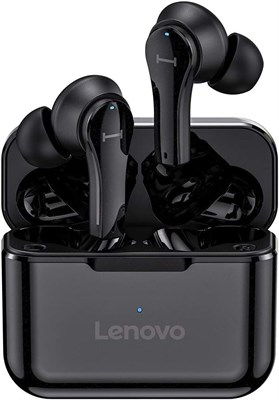 Беспроводные стереонаушники-вкладыши Lenovo QT82 (черные) 1000008157 - фото 532905