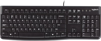 Проводная клавиатура Logitech K120 Business, раскладка QWERTY (США, международная), чёрная 1000008188 - фото 533066