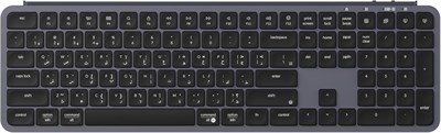 Сверхтонкая беспроводная клавиатура Keychron B6 Pro — двуязычная раскладка (арабский и английский), компактность 65%, ножничный механизм, Bluetooth 5,2/2,4 ГГц / USB-C, аккумулятор на 1200 часов, программирование через ZMK 1000008195 - фото 533101
