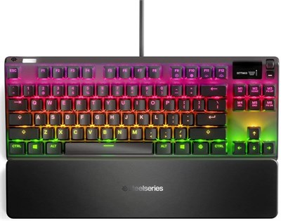 Механическая игровая клавиатура SteelSeries Apex 7 TKL, OLED-дисплей, красные переключатели, американская раскладка QWERTY 1000008212 - фото 533181