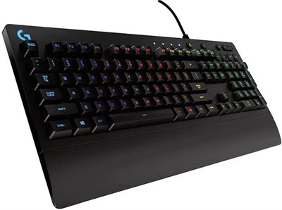 Игровая клавиатура Logitech G213 Prodigy, RGB-подсветка клавиш с синхронизацией света, защита от попадания жидкости, настраиваемые клавиши, специальные мультимедийные клавиши — черная 1000008227 - фото 533255