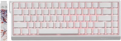 Проводная механическая игровая клавиатура Hyekit MADLIONS MAD 68 HE RGB PRO 60% с магнитными переключателями, регулируемой силой нажатия, режимом быстрого срабатывания, RGB-подсветкой 16 миллионов цветов, для ПК/Mac, белая 1000008239 - фото 533309
