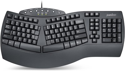 Эргономичная клавиатура Perixx Periboard-512 с раздельными клавишами — естественный эргономичный дизайн — чёрный цвет — большой размер 19,09 x 9,29 x 1,73 дюйма, раскладка английская (США) 1000008240 - фото 533314