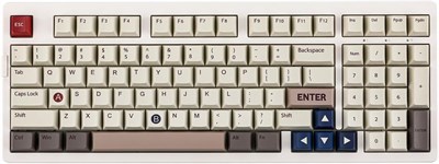 Беспроводная игровая клавиатура EPOMAKER EK98, механическая проводная клавиатура с тремя режимами Bluetooth/2,4 ГГц/USB-C, кремовая клавиатура с возможностью горячей замены, настраиваемая клавиатура с RGB-подсветкой (белая, переключатель Mulan) 1000008257 - фото 533390