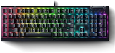 Razer BlackWidow V4 X — механическая игровая клавиатура с арабской раскладкой, зелёные переключатели с тактильным откликом и щелчком, 6 выделенных макроклавиш, Chroma RGB-подсветка, колпачки клавиш Doubleshot ABS — чёрные 1000008258 - фото 533395