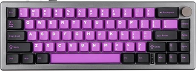 Проводная механическая игровая клавиатура EPOMAKER EK68 65% Gasket NKRO с возможностью горячей замены, 2,4 ГГц/Bluetooth 5.0/USB-C, с ручкой, светодиодной подсветкой на южной стороне, аккумулятором 3000 мА·ч, RGB-подсветкой для Windows/Mac (Gateron Pro Ye 1000008264 - фото 533424