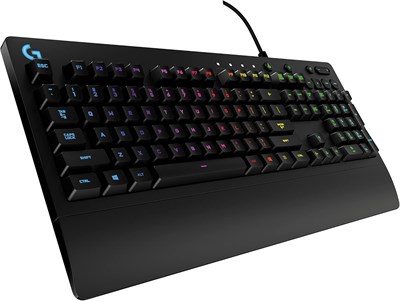 Игровая клавиатура Logitech G213 Prodigy, RGB-подсветка клавиш LIGHTSYNC, защита от попадания жидкости, настраиваемые клавиши, специальные мультимедийные клавиши — черная 1000008268 - фото 533444