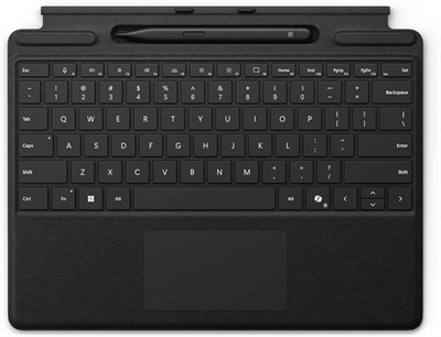 Клавиатура Microsoft Surface Pro с тонким пером | Черная | Совместима с Surface Pro (11-е издание), Surface Pro 9 или Surface Pro 8 1000008292 - фото 533559