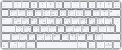 Клавиатура Apple Magic Keyboard с Touch ID (для компьютеров Mac с Apple Silicon) — арабский язык — серебристый 1000008299 - фото 533593