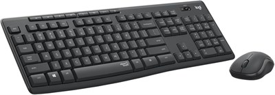 Бесшумная беспроводная мышь и клавиатура Logitech MK295 с технологией SilentTouch, полноразмерным цифровым блоком, усовершенствованным оптическим отслеживанием, беспроводным подключением без задержек, шумом на 90% меньше, клавиатура EN, цвет графит 1000008314 - фото 533666