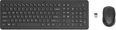 Комплект беспроводной клавиатуры и мыши HP 330 черного цвета с цифровой клавиатурой, беспроводным подключением 2,4 ГГц и разрешением 1600 точек на дюйм, USB-приемником, светодиодными индикаторами, черный (2V9E6AA) 1000008318 - фото 533686