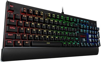 Проводная механическая игровая клавиатура Redragon Kala RGB Switch Blue, черная, полноразмерная, K557RGB(синяя) 1000008345 - фото 533812