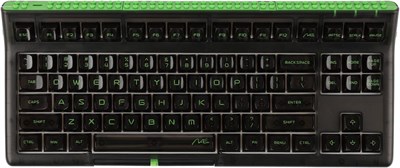 Механическая клавиатура EPOMAKER Brick 87 Tri-Mode TKL со стекируемой панелью Block Bar, ручками прокрутки для большого пальца, возможностью горячей замены клавиатуры, аккумулятором 3000 мА·ч, RGB-подсветкой, для Windows/Mac (прозрачный черный, Gateron Pr 1000008382 - фото 533992
