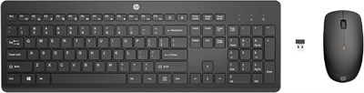 Беспроводная черная клавиатура и мышь HP 230, комплект из 1600 точек на дюйм, Bluetooth-клавиатура и мышь (18H24AA) 1000008385 - фото 534006