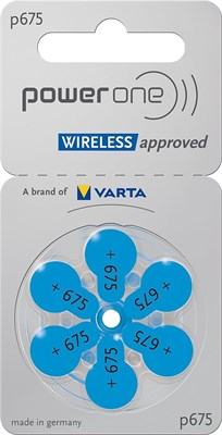 Батарейки для слухового аппарата Powerone P675, упаковка из 60 штук, синие 1000008412 - фото 534134