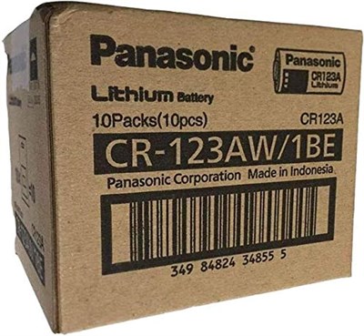 Литиевые батарейки Panasonic Photo Power 3 В (10 шт. в коробке, CR123A) 1000008422 - фото 534167
