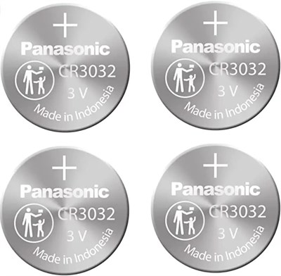 Комплект из 4 аккумуляторов Panasonic, литиевые таблеточные элементы Cr3032-Cr3032 1000008437 - фото 534219