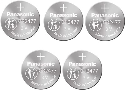 Литиевая батарейка Panasonic CR2477 3 В (упаковка из 5 штук) 1000008443 - фото 534243