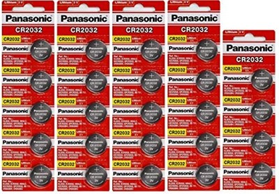 Батарейки Panasonic CR2032, 24 шт., литиевые, CR-2032, 3 В, плоские, упаковка из 4 шт. (6 шт.) 1000008480 - фото 534392