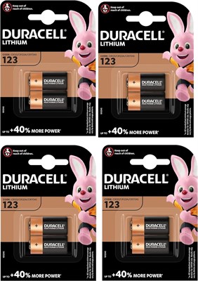 Батарейки Duracell 8 x CR123 3 В Ultra Lithium для фотоаппаратов - DL123 - EL123A - CR123A - CR17345 1000008484 - фото 534409