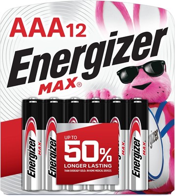 Щелочные батарейки Energizer Max AAA, 12 штук 1000008500 - фото 534459
