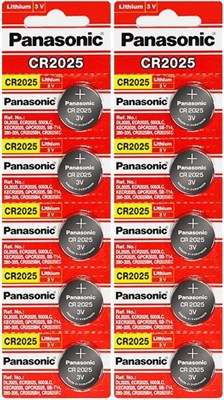 Литиевая батарейка-таблетка Panasonic CR2025-10 CR2025 3 В (упаковка из 10 штук) 1000008515 - фото 534510