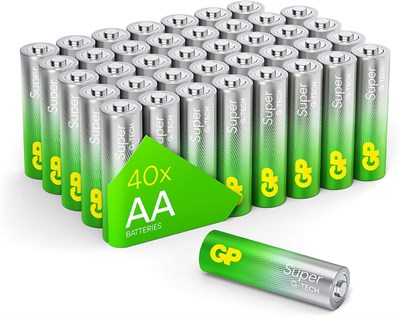 1x40 GP Super Alkaline AA Mignon батарейки блистер 030E15AS402 1000008539 - фото 534591