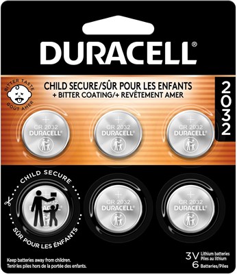 Литиевая батарейка Duracell 2032, 6 штук (упаковка из 1 шт.), функции защиты от детей, совместимость с брелоками, чайными свечами и другими устройствами, батарейка CR2032 1000008564 - фото 534674