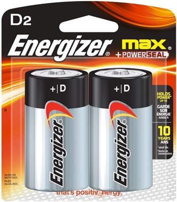 Батарейки Energizer Energizer Max D, двойная упаковка E95BP-2 щелочные, 1 упаковка из 2 шт. 1000008567 - фото 534685