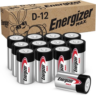 Батарейки Energizer D, Max D Cell, премиум-класса, щелочные, 12 штук 1000008578 - фото 534727