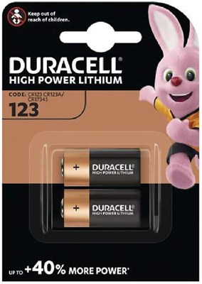 Батарейки DOLAMO Duracell CR123-C2 Photo Lithium, упаковка из 2 шт. 1000008598 - фото 534810