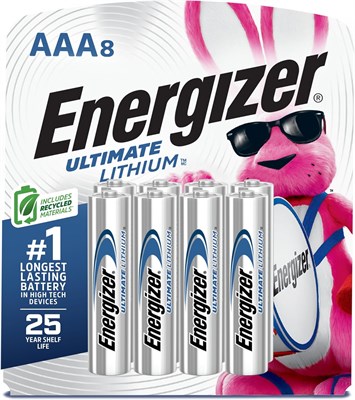 Батарейки Energizer Ultimate Lithium AAA (8 шт.), литиевые батарейки Triple A 1000008601 - фото 534817