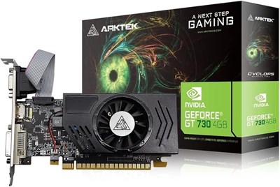 Графическая карта ARKTEK Nvidia GeForce GT730 4 ГБ 128 бит 1000008618 - фото 534898