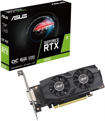 ASUS GeForce RTX 3050 OC (6 ГБ GDDR6/PCI Express 4.0/1500 МГц/14000 МГц/низкий профиль) 1000008628 - фото 534946