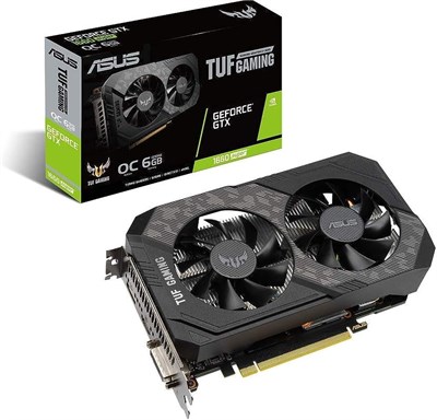Игровая видеокарта ASUS TUF Gaming GeForce GTX 1660 Super Overclocked 6GB Edition HDMI DP DVI (TUF-GTX1660S-O6G-GAMING) 1000008646 - фото 535026