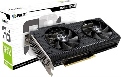 Видеокарта Palit GeForce RTX 3050 Dual, 8 ГБ, GDDR6, LHR, 3584 ядра, графический процессор 1320 МГц, Boost 1777 МГц, архитектура Ampere, 3 порта DisplayPort, HDMI, два вентилятора, NE63050019P1-190AD 1000008660 - фото 535092