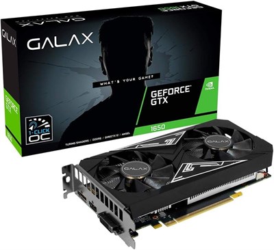 Графическая видеокарта Galax GeForce GTX 1650 EX-1 Click OC 4 ГБ GDDR6 1000008664 - фото 535112