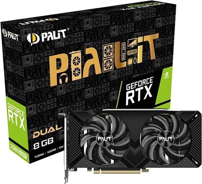 Видеокарта Palit GeForce RTX 2060 SUPER Dual 8 ГБ, NE6206S018P2-1160A-1 1000008683 - фото 535206
