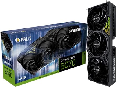 Palit GeForce RTX 5070 GamingPro (12 ГБ GDDR7/PCI Express 5.0/ МГц/ 28000 МГц) 1000008697 - фото 535268